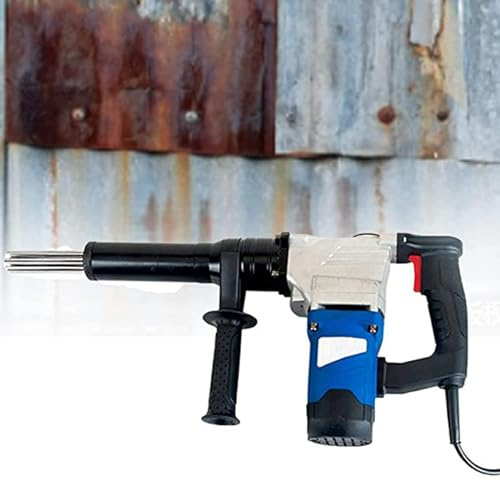 Rust Removal Tool Electric Needle Scaler, 1100W High-Power Pistol Grip Needle Scaler, Handheld Electric Needle Scaler, Industrial Grade Needle Scaler for Removal of Rust, Slag and Paint
