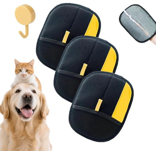 Aemmbon Softpet - Guante Quitapelos Mascotas Softpet, Guante Quitapelos para Perros Y Gatos, Elimina Pelo De Ropa, Sofás, Alfombras Y Mantas, Limpieza Fácil Y Sin Adhesivos (2)