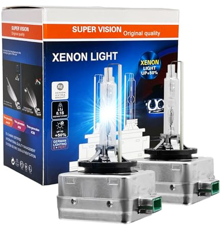 SOCAL-LED LIGHTING D3S 35W Xenon HID Headlight Bulbs - 80000K Ice Blue - 66340 42403 42302 OEM High Low Beam Direct Replacement - Pack of 2
