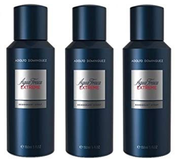Adolfo Dominguez Agua Fresca Extreme Desodorante Spray 150ml. Pack 3 Unidades