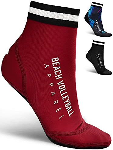 Beach Volleyball Apparel Neoprensocken - Burgundy, S - Mit Anti Loch Versprechen