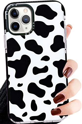 Efitoo for iPhone 11 Pro Case Cow, Cute Animal Clear with Design Cow Spots Print Pattern Flexible Soft TPU Silicone Girls Woman Cool Protective Phone Back Cover Shell for iPhone 11 Pro 5.8 inch