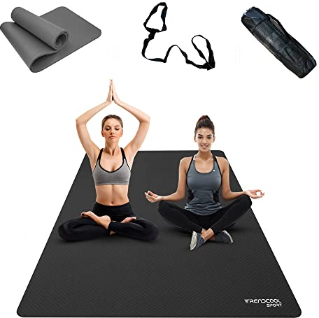 Trendcool Colchoneta Gimnasia Oversize 210x120x0,8 Yoga Mat Esterilla Fitness Extra Larga (210x120x0,8)