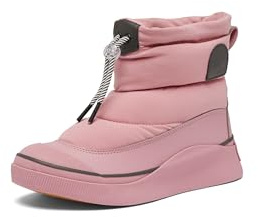 SOREL Women's Out N About lV Puffy Waterproof Boot - Dazed Mauve, Jet - 9