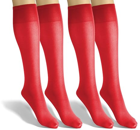 sesto senso dam knästrumpor mikrofiber ogenomskinliga 40 den 2 par knästrumpor färgglada sidensläta