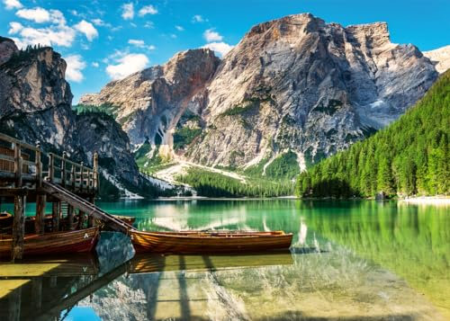 Ravensburger Puzzle 12000363 1000 Teile - Pragser Wildsee, Dolomiten, Südtirol - Puzzle für Erwachsene und Kinder ab 14 Jahren, Puzzle mit Landschafts-Motiv, [Exklusiv bei Amazon]