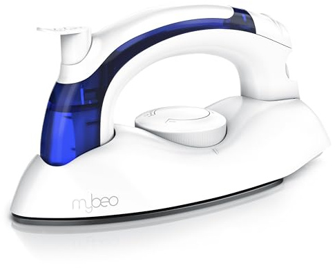 CSL-Computer MyBeo - Reisebügeleisen - Faltbarer Griff abklappbar – antihaft Bügelsohle – Edelstahl Gleitsohle – 3 Stufen einstellbar – ohne und mit Dampf – Dampfstoß – Reise Dampfbügeleisen