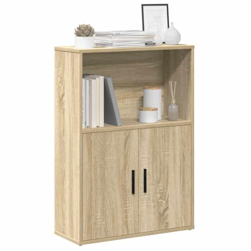 vidaXL Bibliothèque chêne Sonoma 60x24x85 cm Bois d'ingénierie, étagère à Livres, Support de Rangement, Support à Livres, Armoire de Rangement