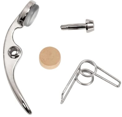 Luwecf Trumpet Water Key Spit Valve Wind Instruments Accessory Maintenance Parts with Cork Pad, Large