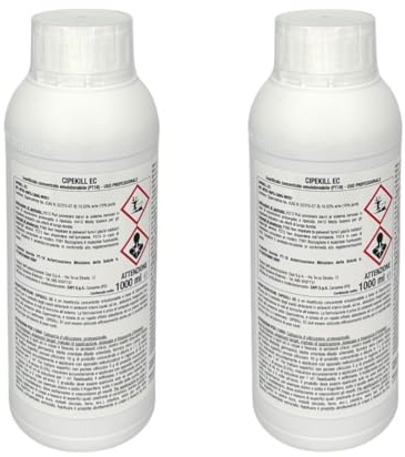 CIPEKILL 2 LITRI INSETTICIDA CONCENTRATO CIPERMETRINA ZANZARE MOSCHE INSETTI ZECCHE PULCI