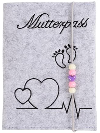 Funda alemana para certificado de maternidad para tarjetas de hospital, de fieltro grueso, organizador de registros hospitalarios
