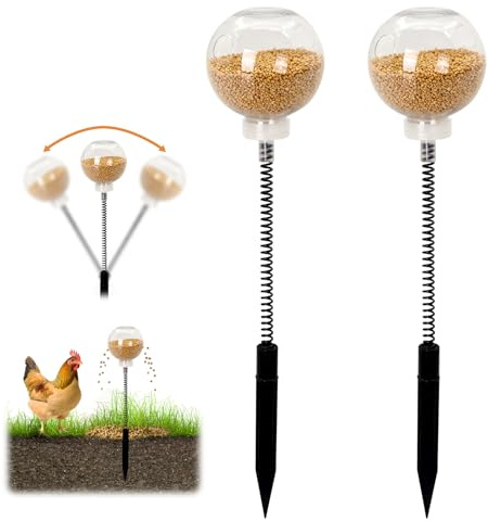 2 Pack Chicken Peck Toy, Interactive Slow Feed Release Toy for Foraging