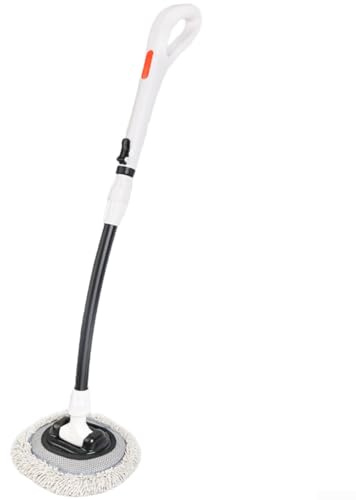 Balai de nettoyage de voiture extensible avec tête chenille amovible, poignée télescopique en aluminium avec prise en main confortable pour le lavage du véhicule et les détails intérieurs, balai