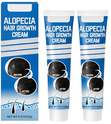 Crema Para El Crecimiento De Cabello De Alopecia, Crema Para Repare Pérdida De Cabello, Reduce La Pérdida Capilar, Promover El Crecimiento Del Cabello（20gx2pcs）
