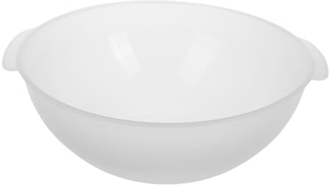 Amosfun Lavabo pour Visage en Plastique Transparent 21 CM Poignée, Bassine Multifonctionnelle pour Soins Esthétiques et Lavage Manuel en Institut