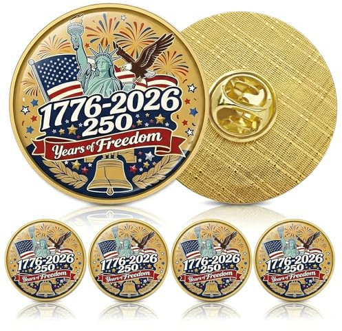 AhfuLife Pines de solapa de Estados Unidos para 250 aniversario