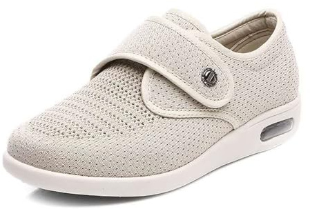 Mertmliy Zapatos Diabéticos Mujer Zapatos Terapéuticos Ortopédicos Rehabilitación con Zapato Hallux Valgus Zapato Antideslizantes Ajustables Personas Mayores con Fascitis Pies Hinchados