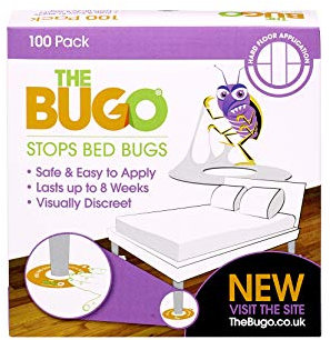 The Bugo (B100102 100 Pack Hard Floor Bed Bug Detector and Trap ideal for travelling or for use in the home