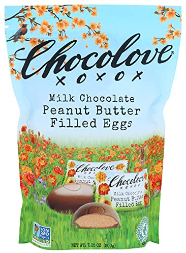 Chocolove, Milk Chocolate Peanut Butter Eggs, 7.05 Ounce