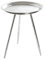 HAKU Möbel Beistelltisch Silber, Metall - Maße: H 47 cm x Ø 38 cm, Style: Modern