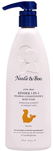 Noodle & Boo barn 3-i-1 schampo, balsam och body tvätt för baby, 40 ml (16 oz.