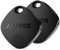 ATUVOS Air Tag Smart Tracker 2 Pack Negro, Buscador de Objetos Bluetooth Funciona con Buscar Apple (Sólo iOS, Android no Compatible), Localizador para Llaves, Carteras, Equipaje, Batería Reemplazable