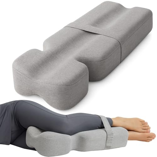 Xtra-Comfort Leg Pillow for Side Sleeping - Hip Pain Pillow for Between Legs - Memory Foam Wedge for Hip, Knee, Back Relief, Pregnancy, Sciatica - Orthopedic Breathable, Machine Washable Cover