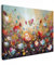 MuchoWow© Leinwände 80x60 cm Wall Decoration Bilder Schlafzimmer Deko Pictures Canvas Painting Wanddekoration Wohnzimmer Wanddeko Blumen - Kunstdruck - Natur - Öl - Gemälde
