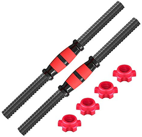 2 Stück Hantelstangen Kurzhantelstange Rutschfeste Hantelstange Für Hantelscheiben Mit Einem Durchmesser Verstellbare Kurzhantelstangen Mit Gewinde Hantelgriffe Fitnessstudio Hanteln Krafttraining