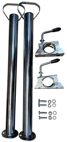 mb-m Set för släpvagnar, 2 x 600 mm stöd, 2 hållare, monteringsmaterial