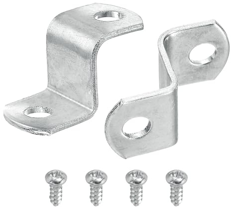 QUARKZMAN 20 st 1/2 tum Offset Kanvasklämma Spegel Clip Silver