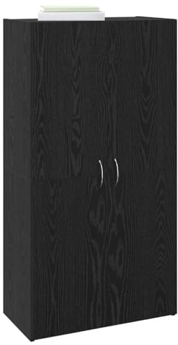 vidaXL Armario de Oficina con Estante Roble Artesanal 60 x 32 x 115 cm, Armario de Oficina, Diseño Rectangular, Muebles Modernos para el Trabajo, Almacenamiento Duradero, Organizador de Madera