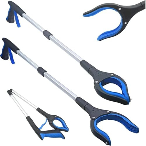 Estensore for pinza pieghevole Utensili manuali Raccoglitori for rifiuti Raccoglitori Raccoglitore for rifiuti pieghevole Grabber Strumenti di raccolta Spazzatura lunga e a portata di mano(5 pcs blue)