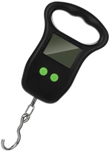 Hoement Báscula Colgante Portátil con Mango Antideslizante Pantalla Lcd Digital de Alta Precisión Balanza Ligera para Equipaje y Pesca para Viaje y Actividades al Aire Capacidad