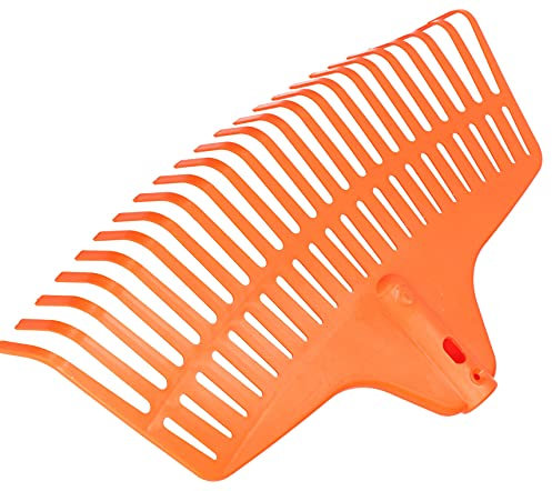 KOTARBAU® Rastrillo de Plástico Resistente, 23 Púas, de Hojas y Abanico, Sin Mango, para Jardín y Césped, Escoba, Cabezal