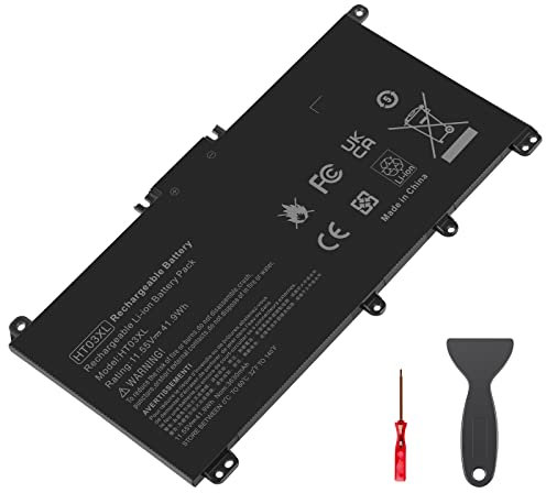 LabTEC HT03XL Laptop Battery for HP Pavilion, 11.55V 41.9Wh Rechargeable Laptop Battery for l11119-855 240 G7 245 250 255 14-CE 14-CF 14-CK 14-cm 14-DF 14-MA 14Q-CS 14Q-CY 14S-CF Series