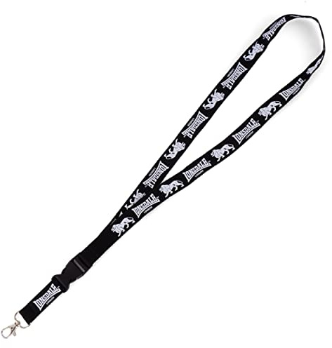 Lonsdale Schluesselband - Limited Lanyard (black white)