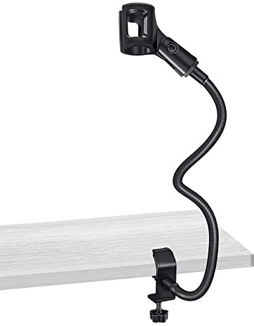 Mikrofonständer Flexibler Schwanenhals Schreibtisch Klemmhalter Mikrofon Arm Aufnahme Ausrüstung für Meeting Vorlesung Podcast