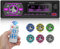 Single Din Car Stereo With Bluetooth 5.1 1 Din Car Radio Support Voice Assistant Handsfree Call, MP3 Media Player with FM Audio/7 Color Light,USB AUX Port+Remote Control