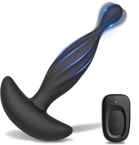 Wakelust Anfänger Analvibrator Analplug mit 16 Vibrationsmodi & Fernbedienung, Erotik Masturbator Sexspielzeug Silikon Butt Plug Ultra-leise Prostata Stimulator Analplug# für Männer Frauen Solo