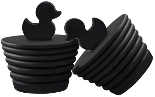 Tapones de desagüe para bañera, 2 tapones de drenaje de silicona en forma de pato | tapones de desagüe de ducha, tapones de desagüe para bañeras, bañeras, bañeras, bañeras, bañeras, cocinas