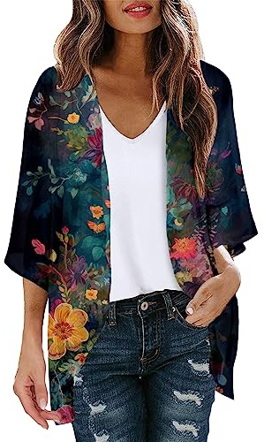 Kimono Femme Cardigan e Robe De Plage Blanche Caftan Coton Vêtements Veste Legere Vetement Tunique Été Gil Tenue Sarong Chemise Cache-Maillots Sarongs Paréo Longue