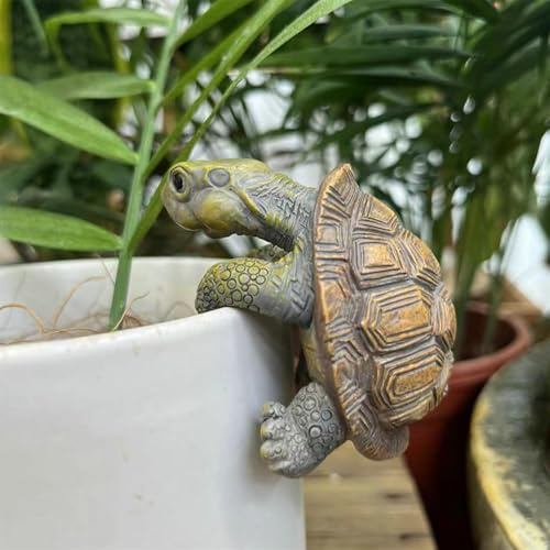 Generisch Pot de fleurs à suspendre - Figurines décoratives - Statue en résine - Décoration de jardin pour l'extérieur - Résistant aux intempéries - Décoration de bassin - Décoration de balcon