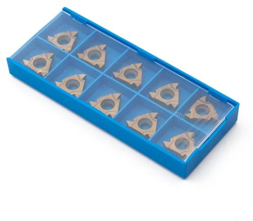 HanOaki Set di 10 inserti in carburo per tornio CNC 16ER AG60 BP010 per tornitura esterna