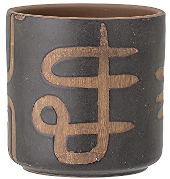 Bloomingville Deko Blumentopf Abas, braun, Terrakotta