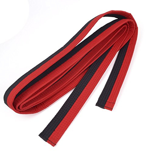 Ruilogod Röd svart kampsport karate tae kwon do judo bälten 300cm längd