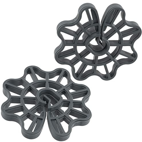 AERZETIX - C65229 - Lot de 50 Cales d'armatures pour fer à béton de Ø5 à Ø16 - enrobage 30 mm - pour fixation verticale - accessoire de coffrage à clipser - en plastique - dalle colonnes ferraillage