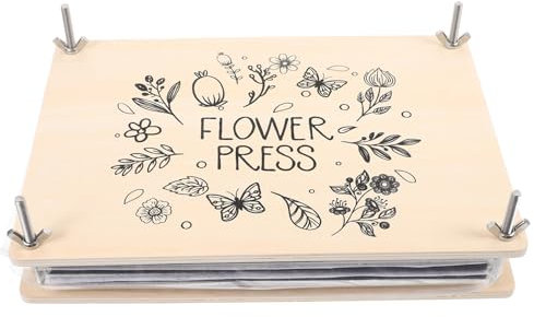 EXCEART 1 Set Großes Professionelles Blumen-Press-Set Diy-Holz-Blumenblatt-Pflanzen-Press-Set 11 8 X 8 3 Zoll Blumen-Proben-Press-Set Für Werkzeuge Zur Herstellung Von Trockenblumen
