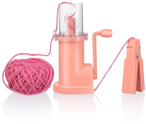 Operitacx Mini Spool Knitter Cord Maker Tool, Hand Operated Rope Knitting Machine with 48 Needles and Instruction Book, Compact Weaving Tool for Bracelet Making, DIY Craft and Light Thread Projects