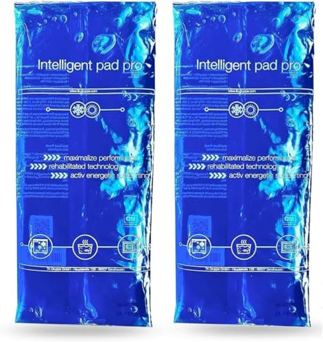 2x XXL Kühlpads - 28x12 cm Kalt Warm Kompressen blau, Groß - Wärmekissen & Kühlpacks - Gel Kühlkissen - für Prellungen, Schmerzen - Coolpack - MADE IN GERMANY